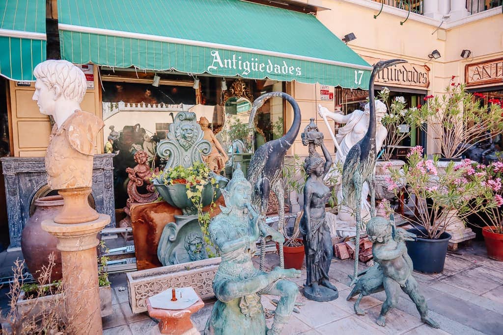 offbeat things to do in Madrid - Antiques at Galerias Piquer