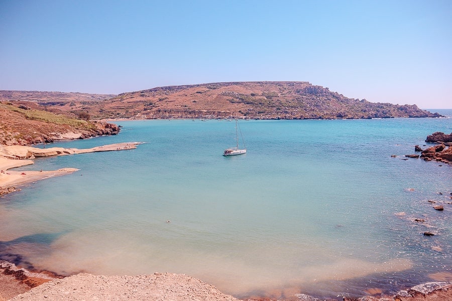 tips Malta - a beach in malta