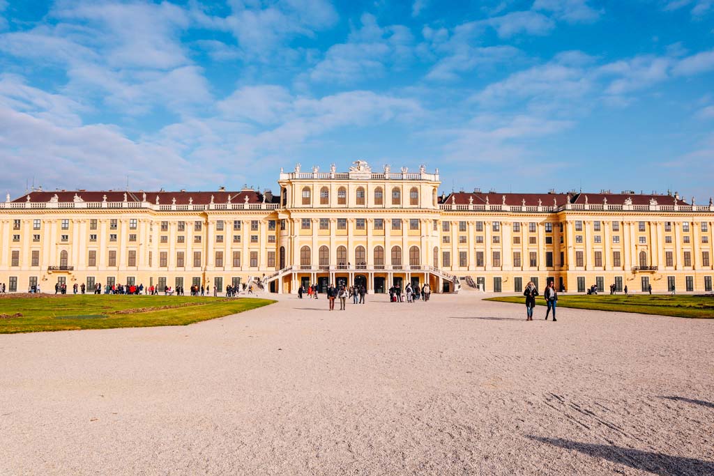Schonbrunn Palace in Vienna Austria