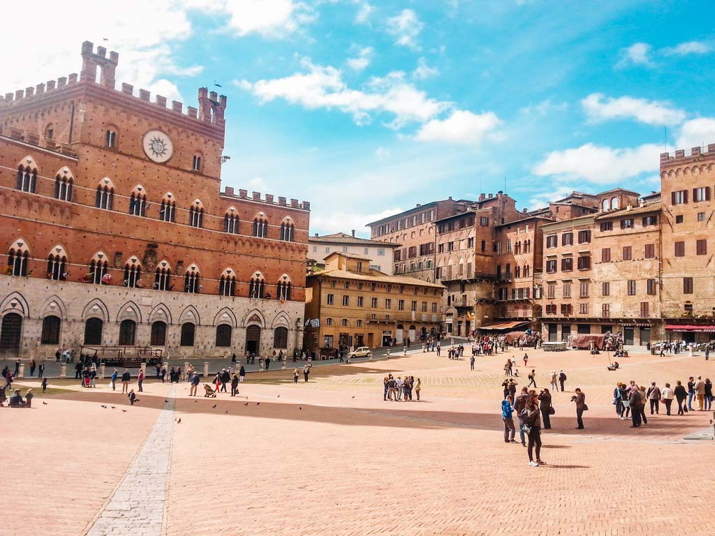 Piazza del Campo in Siena, Tuscany, Italy