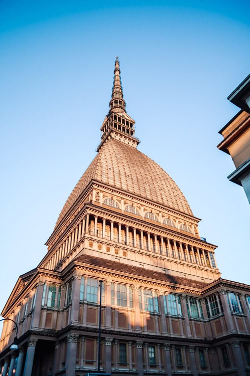 Mole Antonelliana, the building of the National Museum of Cinema in Turin