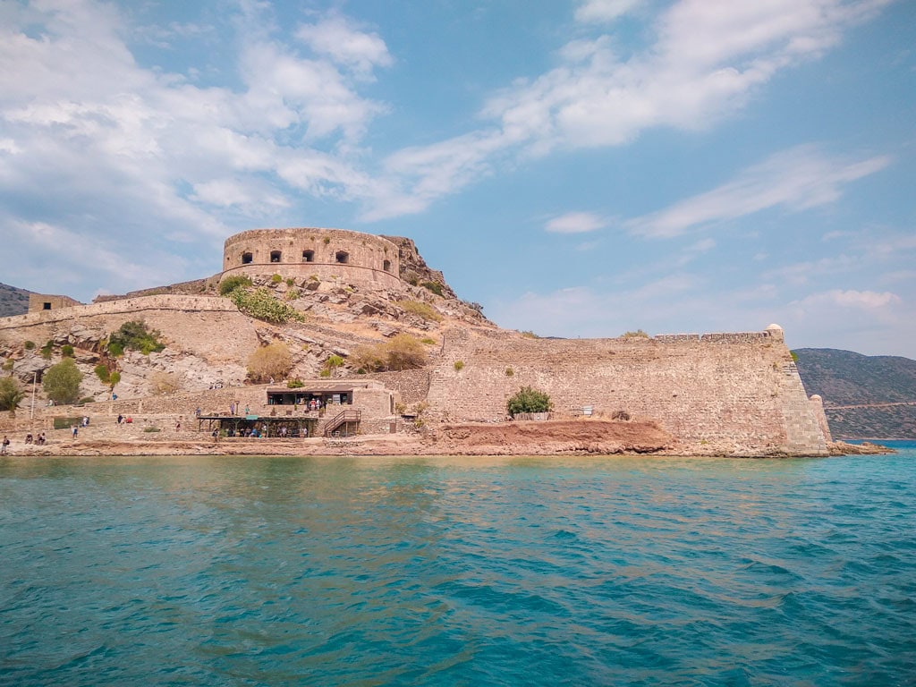 Spinalonga Island as seen from the boat towards it