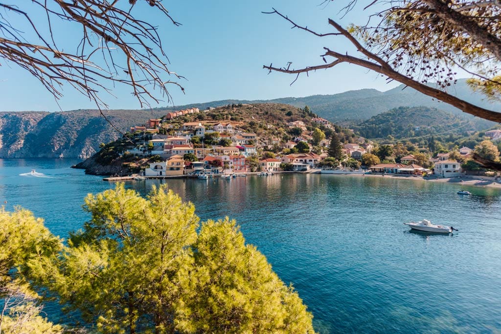 Views in front of the village of Assos