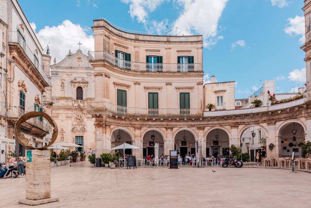 Piazza Maria Immacolata in Martina Franca Italy