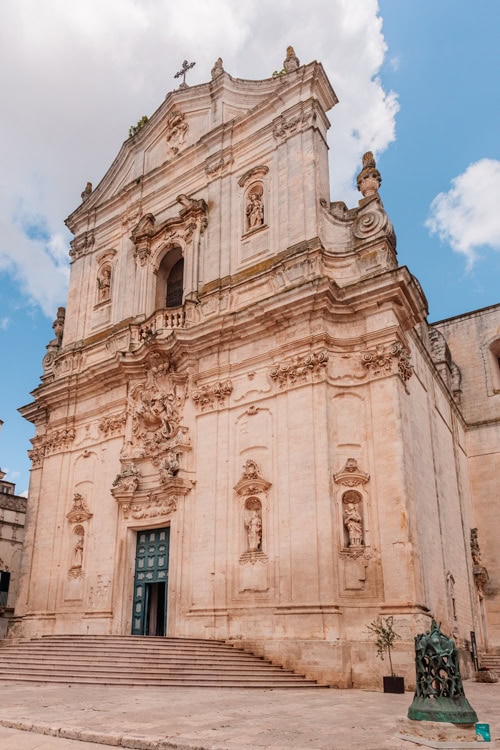Facade of Basilica-of-San-Martino in Martina Franca