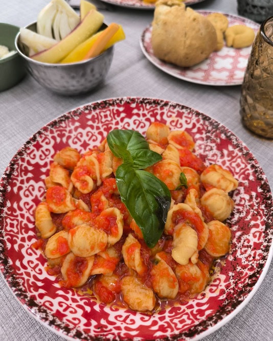Pasta bowl in a restaurant in Martina Franca