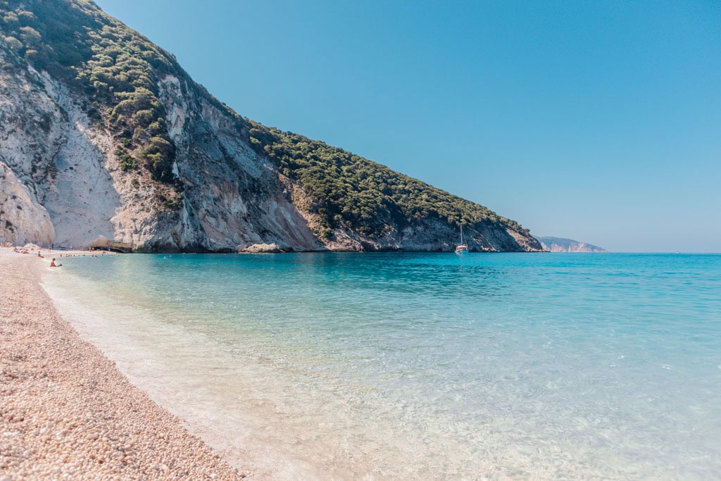 Myrtos beach in Greece